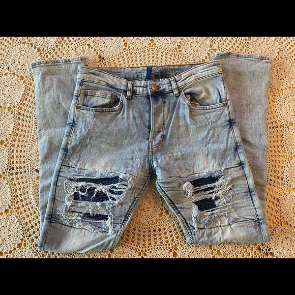 Other - MENS skinny distressed jeans